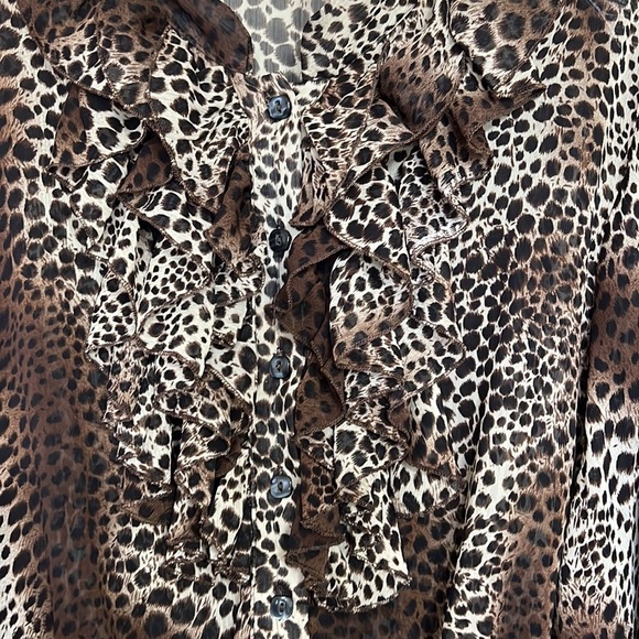 Isabella Rodriguez Animal Print Top Size 2X - Picture 5 of 9